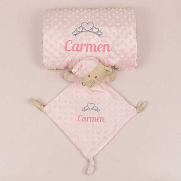 pack-dou-dou-y-manta-clasica-basica-rosa-personalizado